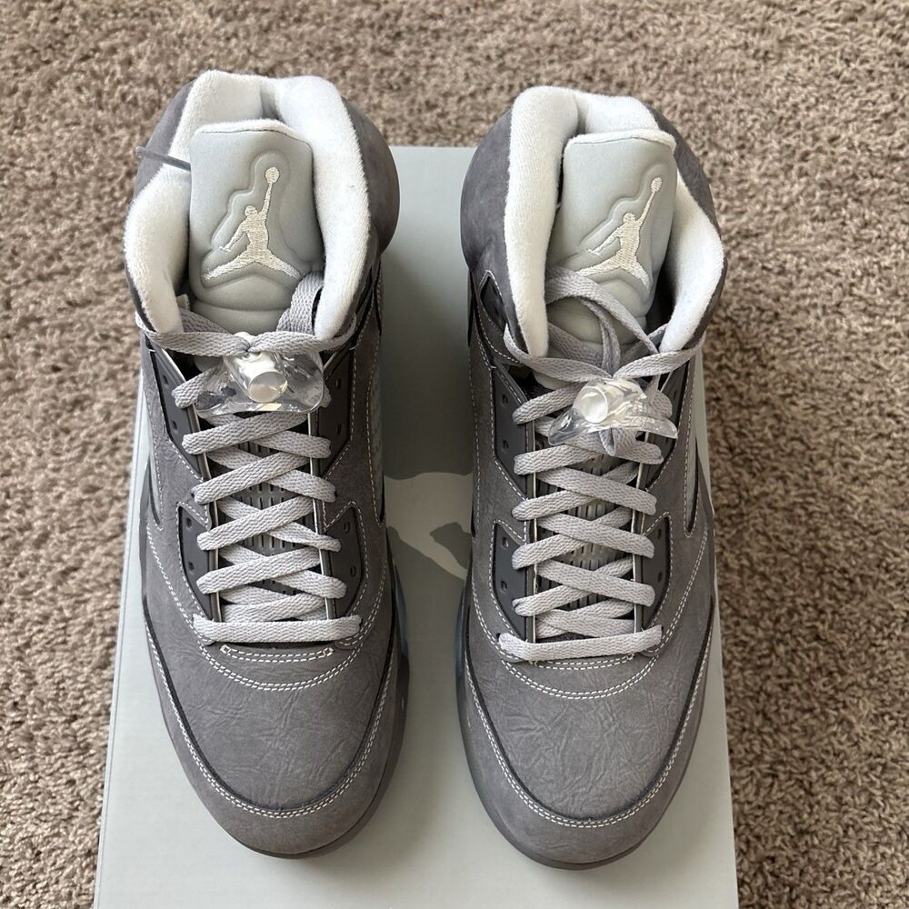Nike Air Jordan 5 Retro Wolf Grey 2026 Size 12 Men Basketball DD0587-002 New - Picture 2 of 6